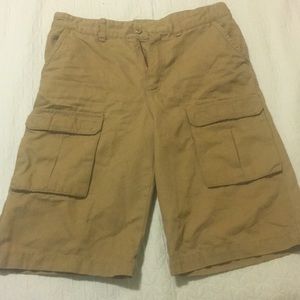LL Bean khaki size 16 boys cargo shorts.